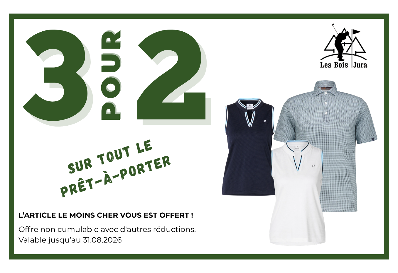 Offre spéciale : 3 pour 2
